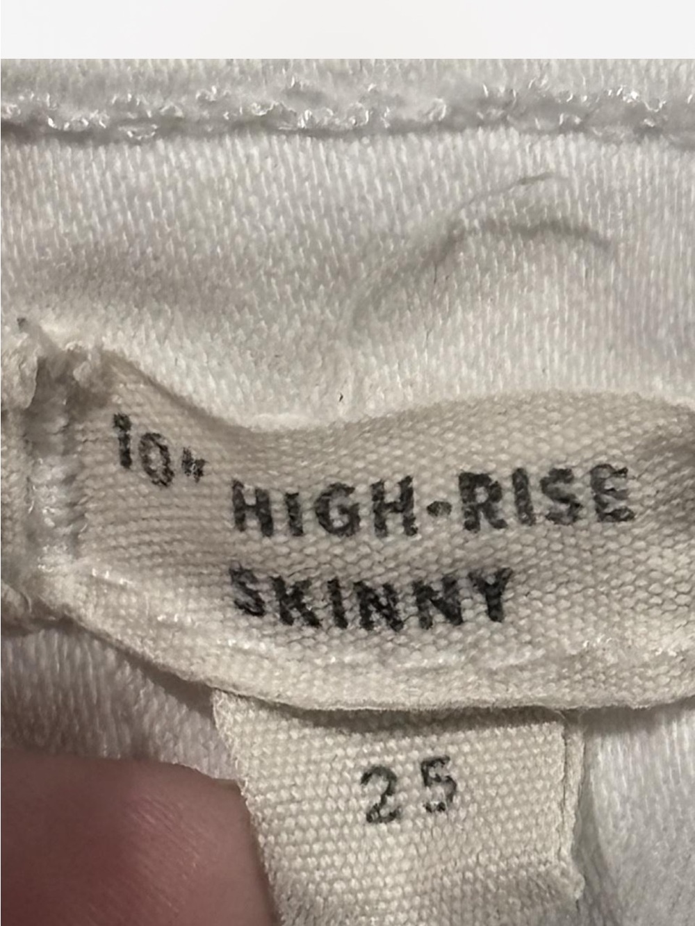 Madewell 10” High Rise Skinny Button-Fly Jeans with Frayed Hem - Picture 6 of 6